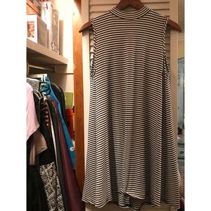 black and white dress